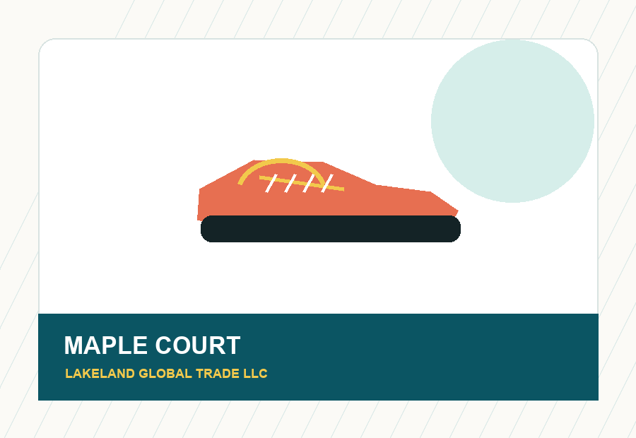Court-inspired shoe product illustration